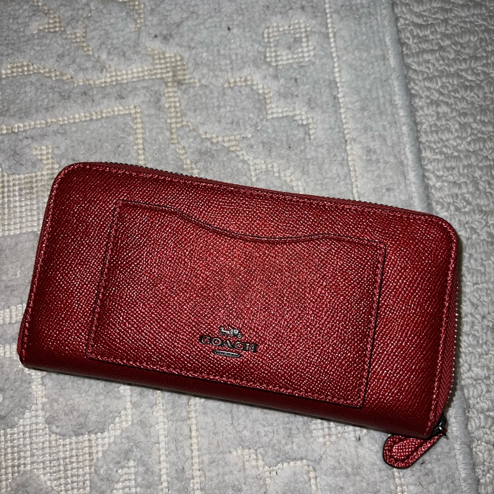 Red coach wallet basically brand new
